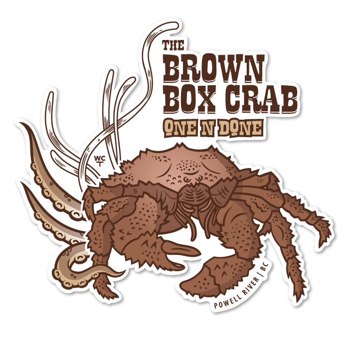 Brown Box Crab Decal