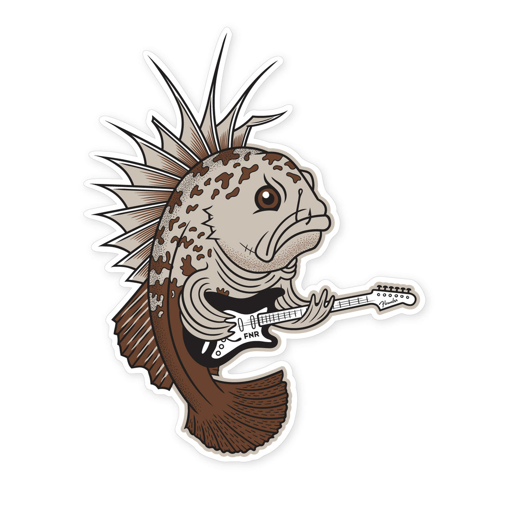 Quillback Rockfish Large Decal - Clear